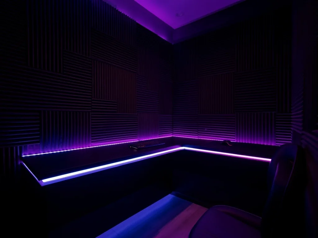 Iluminación ambiental RGB personalizable en sala VIP de Perdavia
