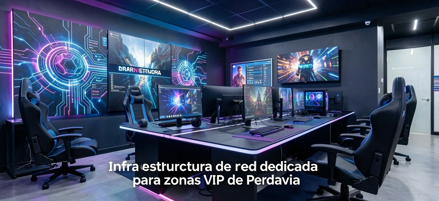 Infraestructura de red dedicada para zonas VIP de Perdavia