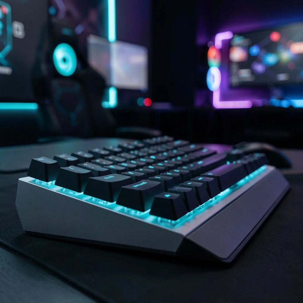 Teclado mecánico de precisión en estación estándar